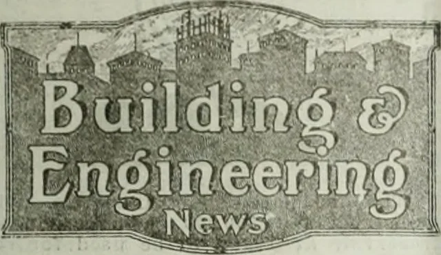 An illustration from Building & engineering news, 1914, leaf 440