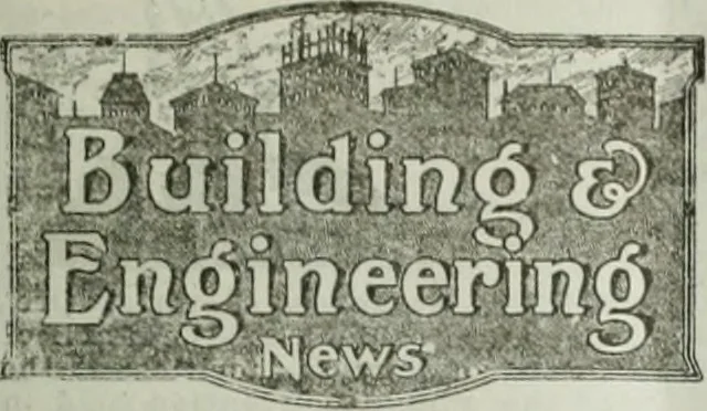 An illustration from Building & engineering news, 1914, leaf 612
