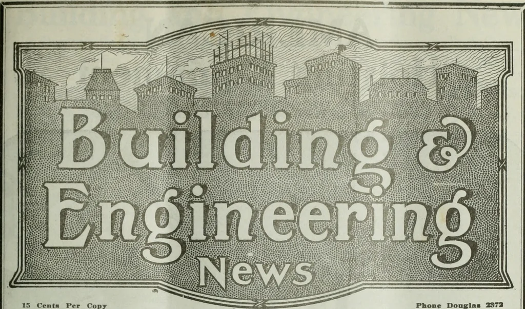 An illustration from Building & engineering news, 1914, leaf 642