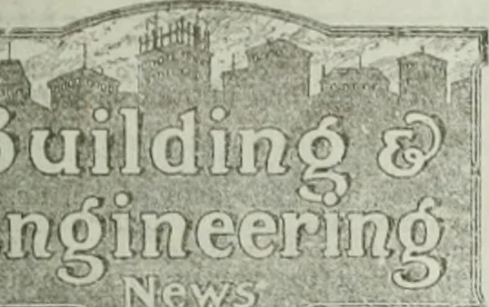 An illustration from Building & engineering news, 1914, leaf 708