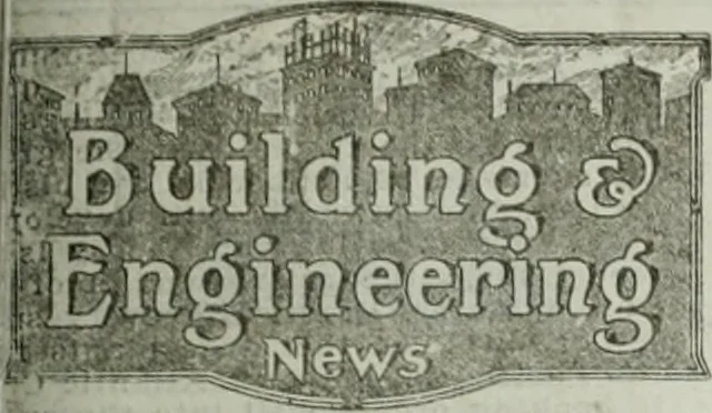 An illustration from Building & engineering news, 1914, leaf 740