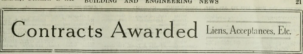 An illustration from Building & engineering news, 1914, leaf 758
