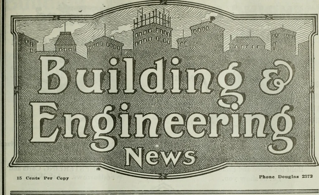 An illustration from Building & engineering news, 1914, leaf 798