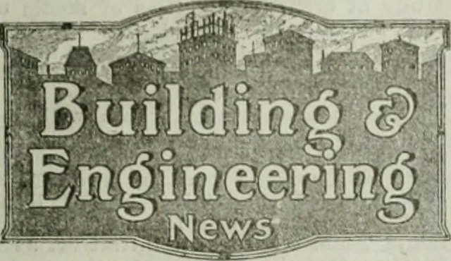 An illustration from Building & engineering news, 1914, leaf 860