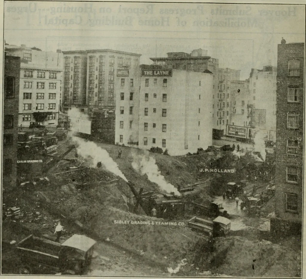 An illustration from Building & engineering news, 1914, leaf 271
