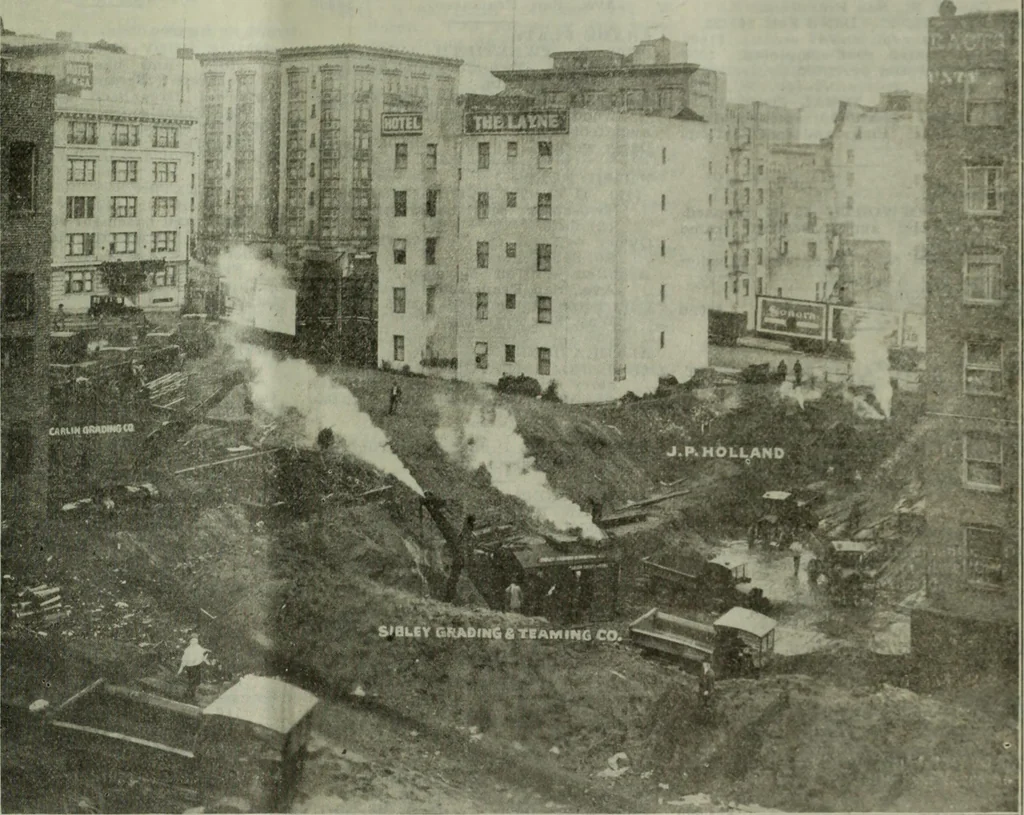 An illustration from Building & engineering news, 1914, leaf 286