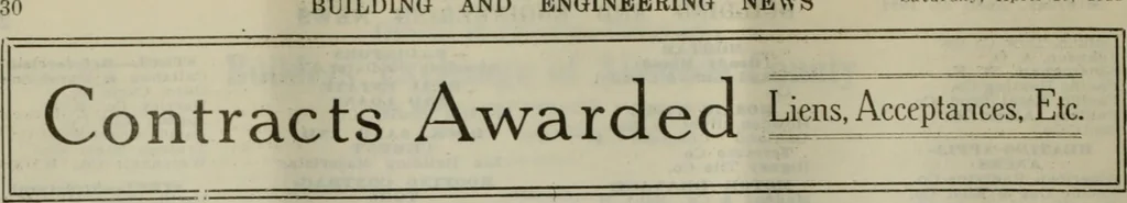 An illustration from Building & engineering news, 1914, leaf 579