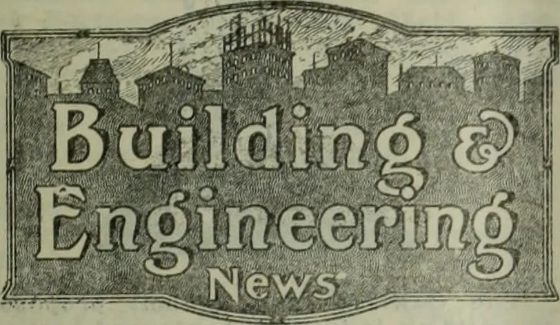 An illustration from Building & engineering news, 1914, leaf 70