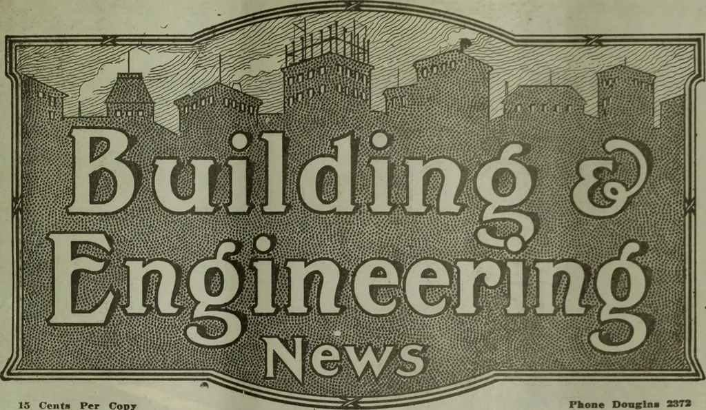 An illustration from Building & engineering news, 1914, leaf 814