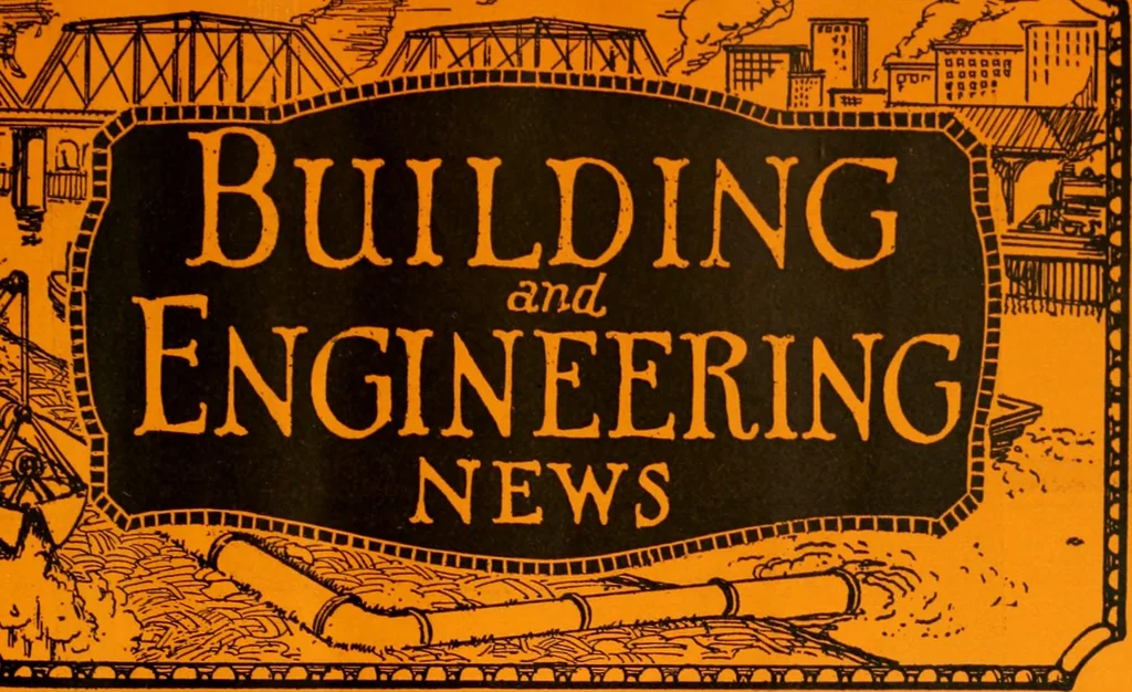 An illustration from Building & engineering news, 1914, leaf 338