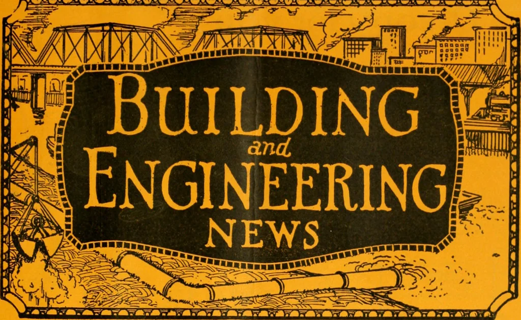 An illustration from Building & engineering news, 1914, leaf 380