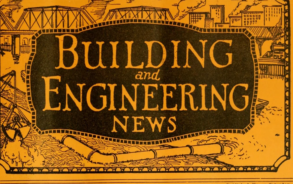 An illustration from Building & engineering news, 1914, leaf 452