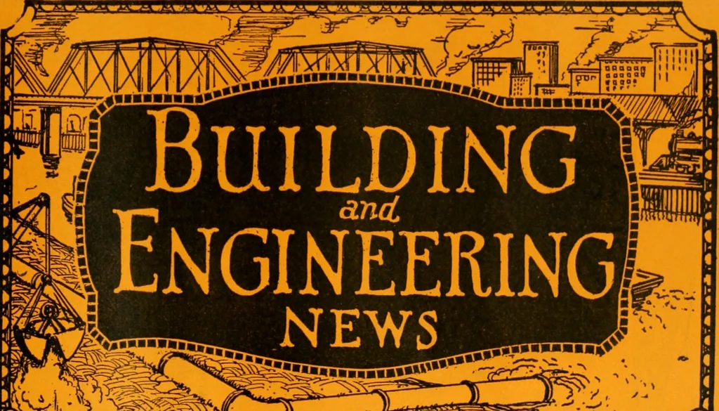 An illustration from Building & engineering news, 1914, leaf 578