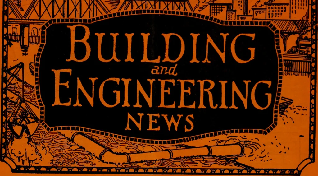 An illustration from Building & engineering news, 1914, leaf 980
