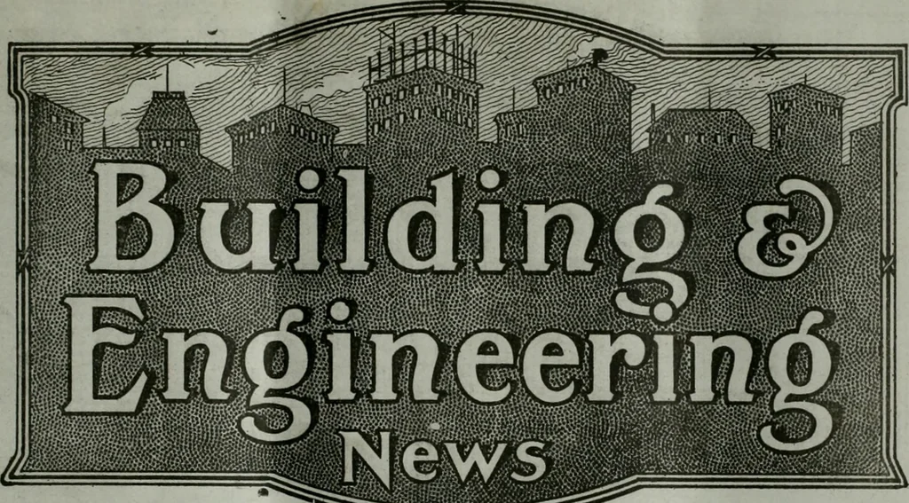 An illustration from Building & engineering news, 1914, leaf 272