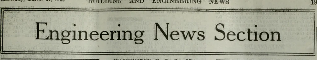 An illustration from Building & engineering news, 1914, leaf 442