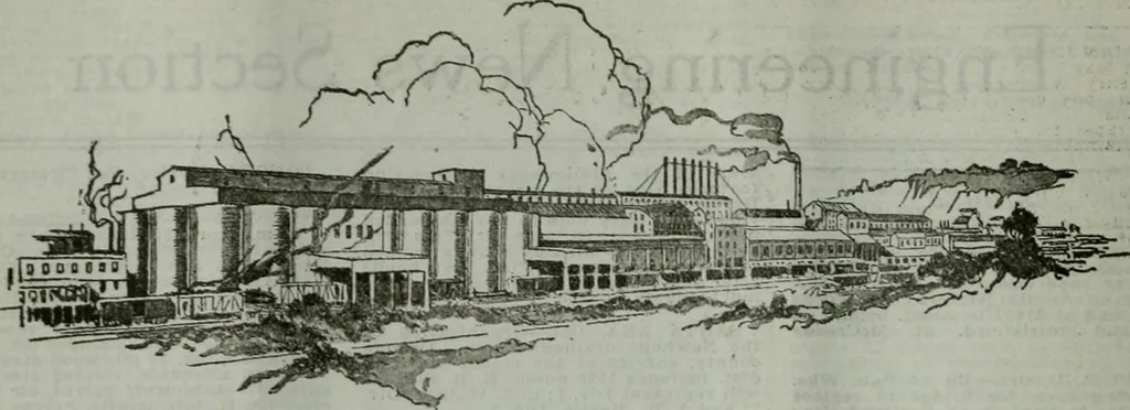 An illustration from Building & engineering news, 1914, leaf 553