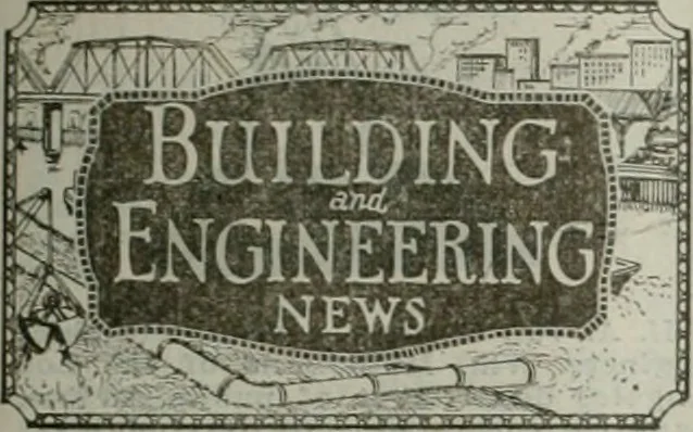An illustration from Building & engineering news, 1914, leaf 574