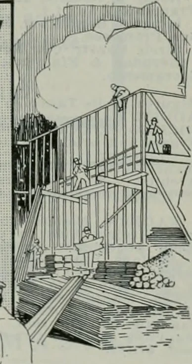 An illustration from Building & engineering news, 1914, leaf 704