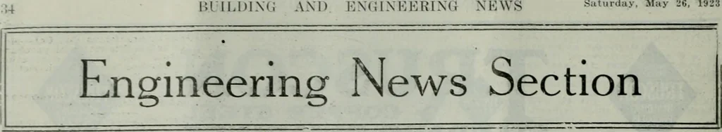 An illustration from Building & engineering news, 1914, leaf 789