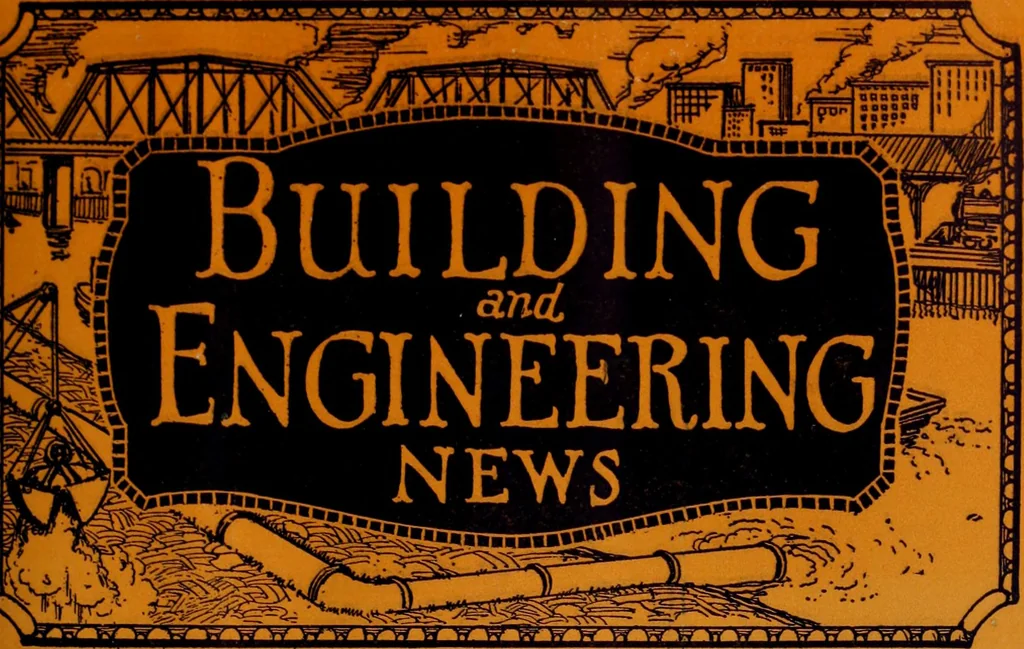 An illustration from Building & engineering news, 1914, leaf 214