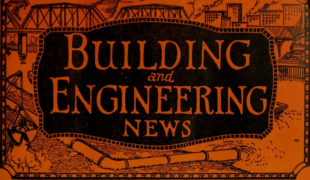 An illustration from Building & engineering news, 1914, leaf 4