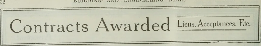 An illustration from Building & engineering news, 1914, leaf 811