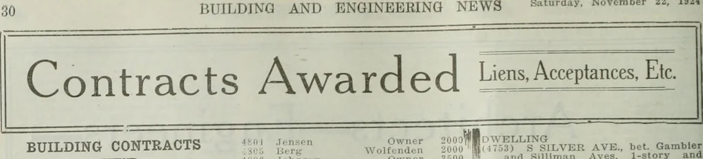 An illustration from Building & engineering news, 1914, leaf 893