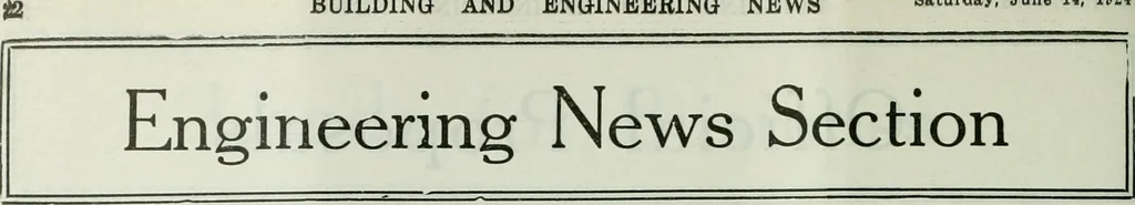 An illustration from Building & engineering news, 1914, leaf 1023