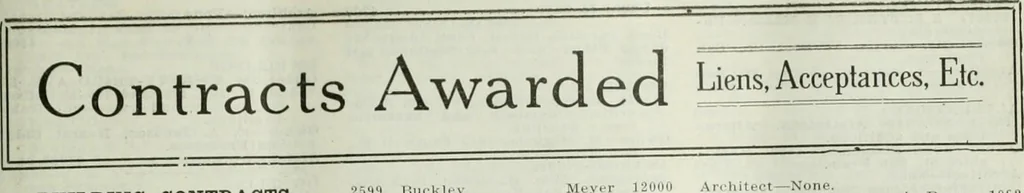An illustration from Building & engineering news, 1914, leaf 1030
