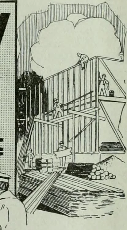 An illustration from Building & engineering news, 1914, leaf 17