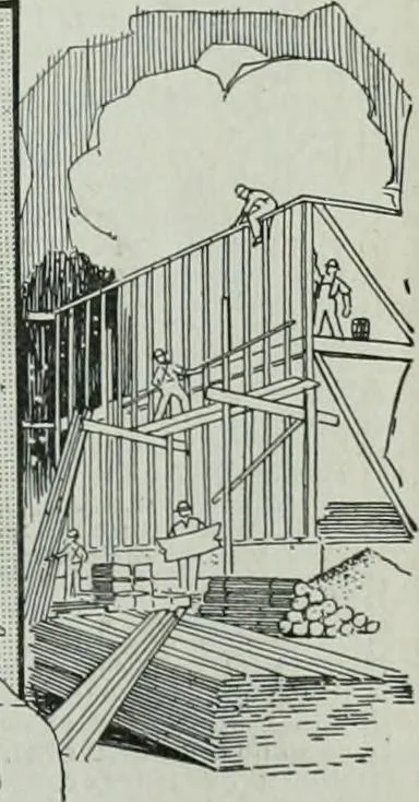 An illustration from Building & engineering news, 1914, leaf 192