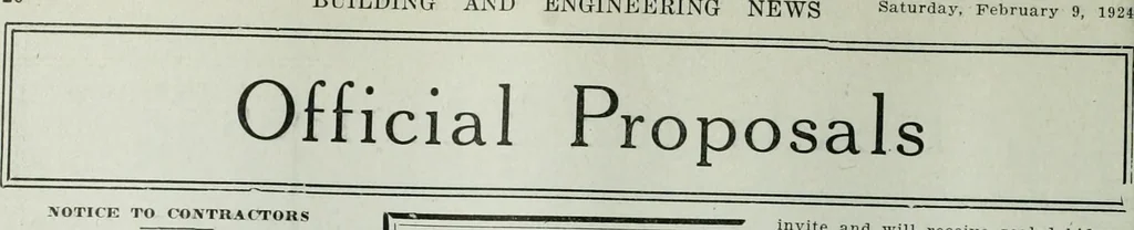 An illustration from Building & engineering news, 1914, leaf 233