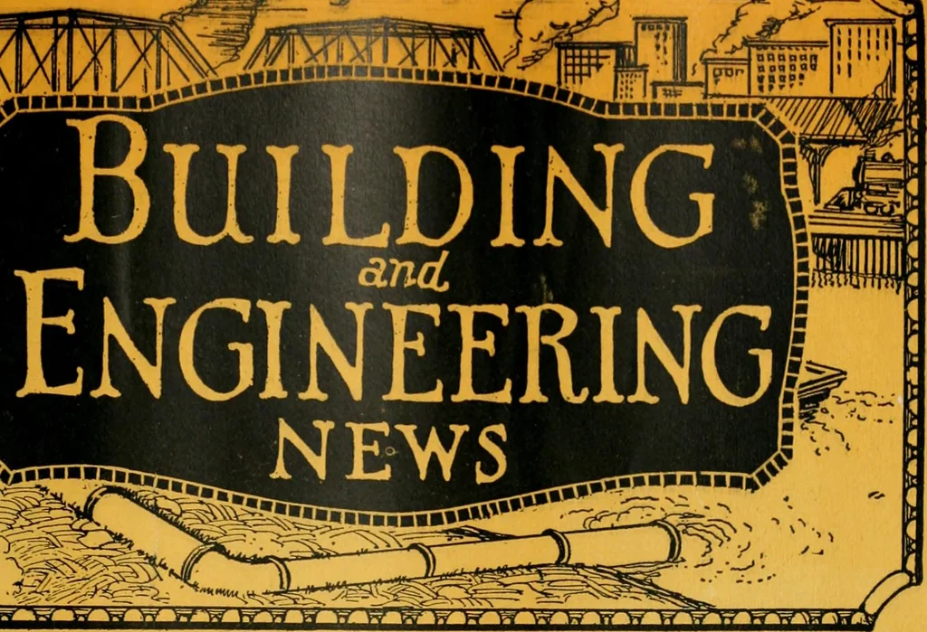 An illustration from Building & engineering news, 1914, leaf 256