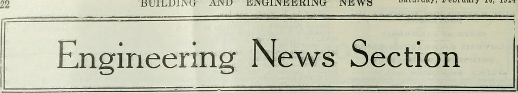 An illustration from Building & engineering news, 1914, leaf 277