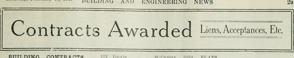 An illustration from Building & engineering news, 1914, leaf 284