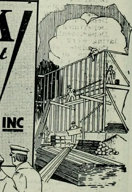 An illustration from Building & engineering news, 1914, leaf 321