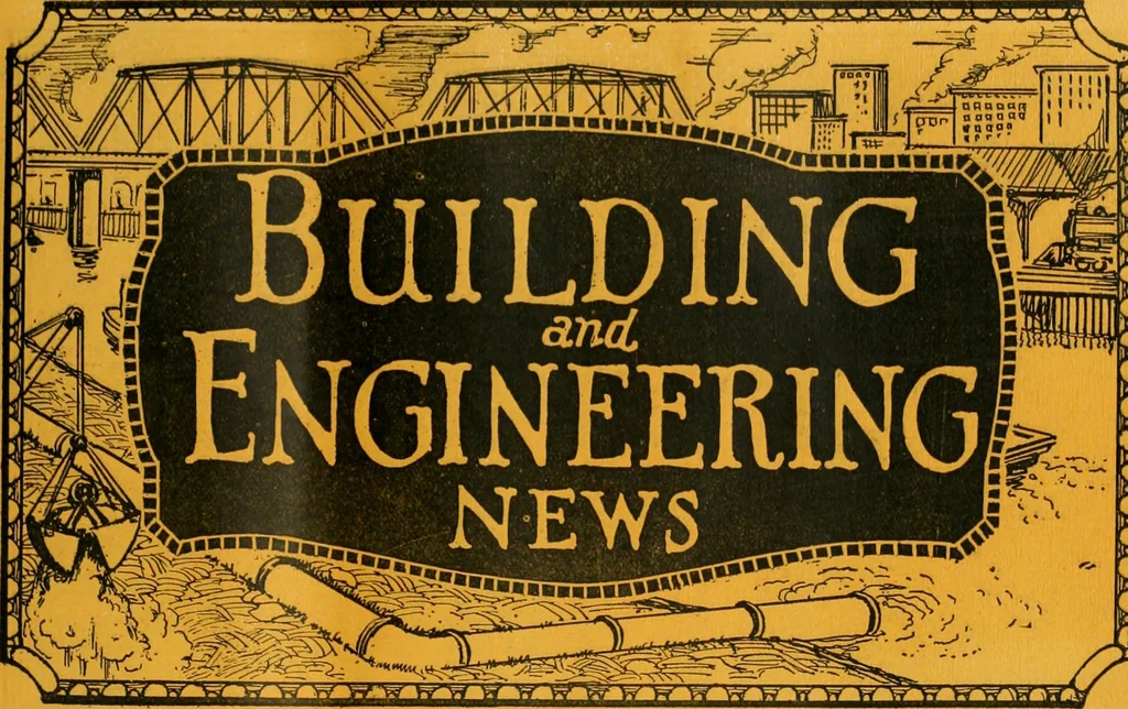 An illustration from Building & engineering news, 1914, leaf 432