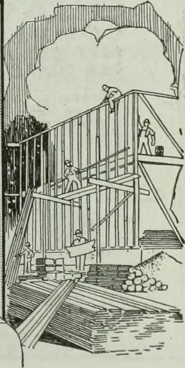 An illustration from Building & engineering news, 1914, leaf 60