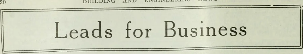 An illustration from Building & engineering news, 1914, leaf 627