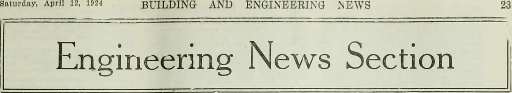 An illustration from Building & engineering news, 1914, leaf 630