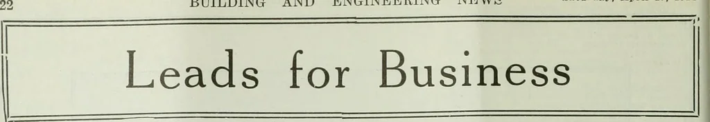An illustration from Building & engineering news, 1914, leaf 671