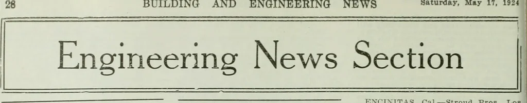 An illustration from Building & engineering news, 1914, leaf 857