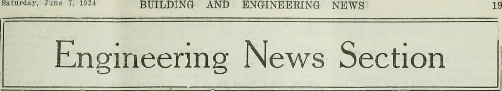 An illustration from Building & engineering news, 1914, leaf 982
