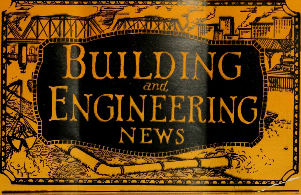 An illustration from Building & engineering news, 1914, leaf 264
