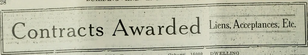 An illustration from Building & engineering news, 1914, leaf 291