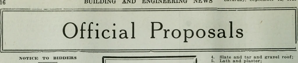 An illustration from Building & engineering news, 1914, leaf 459