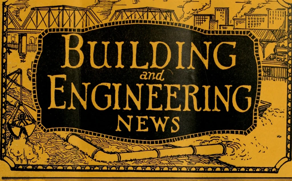 An illustration from Building & engineering news, 1914, leaf 46