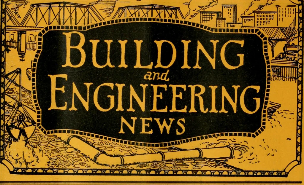 An illustration from Building & engineering news, 1914, leaf 1078