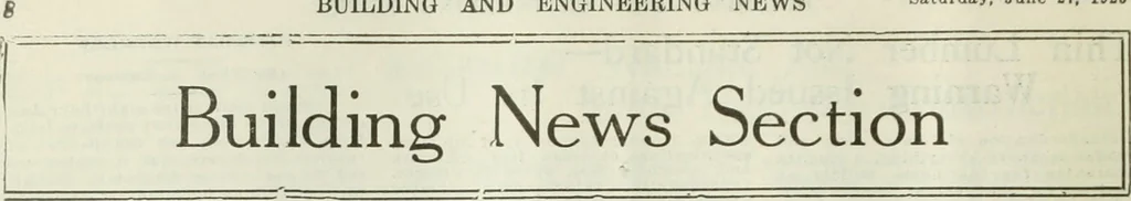 An illustration from Building & engineering news, 1914, leaf 1127